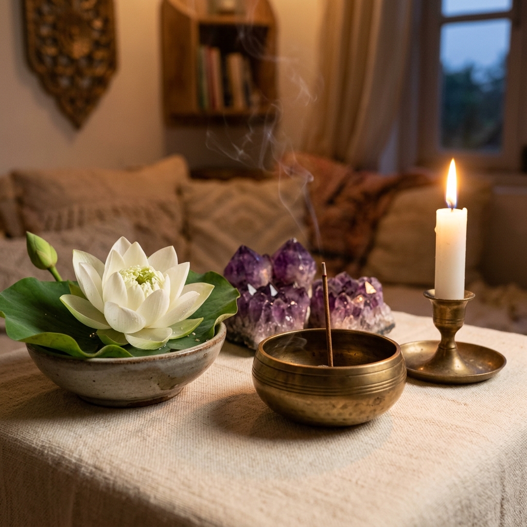 Healing decor setup